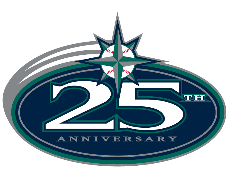 Seattle Mariners 2002 Anniversary Logo iron on transfers for T-shirts version 2